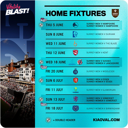 Vitality Blast 2025 Teams -