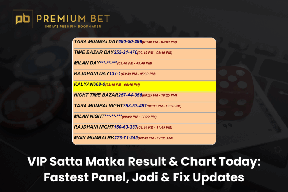 VIP Satta Matka - VIP Satta Matka
